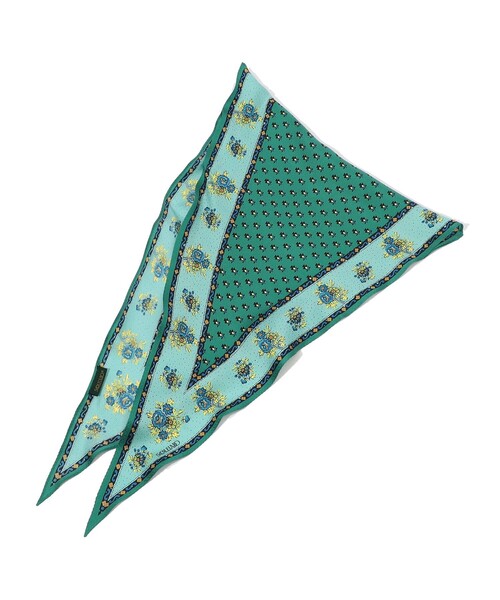 SOULEIAO シルクプリント スカーフ