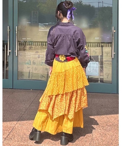 チャイハネ(チャイハネ)の「【チャイハネ】グルイム刺繍シャツ(シャツ/ブラウス・レディース・ホワイト/ブラック・FREE)」の10枚目の写真