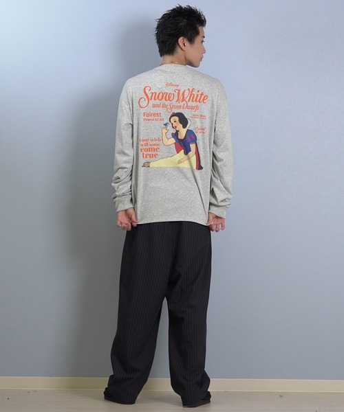 ムラサキスポーツ(ムラサキスポーツ)の「【ムラサキスポーツ限定】DEAR LAUREL/ディアローレル × Disney ディズニー × JM コラボ 長袖 Tシャツ ロンT バックプリント 白雪姫 DL25F-JM2201(Tシャツ/カットソー・メンズ・ホワイト/グレー・L/M)」の14枚目の写真