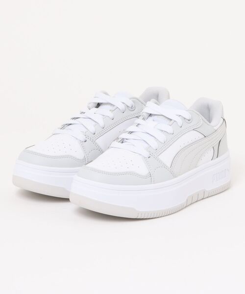 PUMA(プーマ)の「《PUMA》リバウンド フェム ロウ(スニーカー・レディース・ホワイト/ホワイト系その他2/ホワイト系その他・25.0cm/23.0cm/24.5cm/22.5cm/23.5cm/24.0cm)」の2枚目の写真