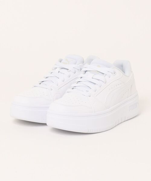PUMA(プーマ)の「《PUMA》リバウンド フェム ロウ(スニーカー・レディース・ホワイト/ホワイト系その他2/ホワイト系その他・25.0cm/23.0cm/24.5cm/22.5cm/23.5cm/24.0cm)」の1枚目の写真