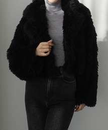 Louere（ルエレ）の「プードルファーショートコート（中綿無し）[高身長サイズMT/低身長サイズS有り]（その他アウター）」