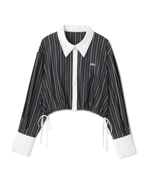 JILL by JILL STUART(ジルバイジルスチュアート)の「◇サイドリボンダブルカラーシャツ(シャツ/ブラウス・レディース・ブラック/ホワイト/グレー系その他・FREE)」の15枚目の写真