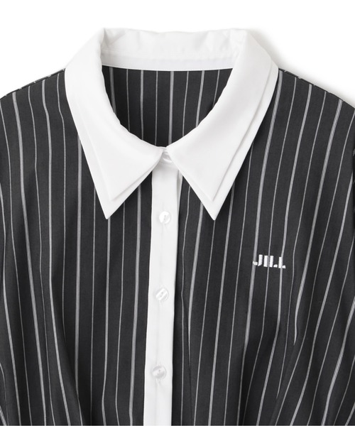 JILL by JILL STUART(ジルバイジルスチュアート)の「◇サイドリボンダブルカラーシャツ(シャツ/ブラウス・レディース・ブラック/ホワイト/グレー系その他・FREE)」の17枚目の写真