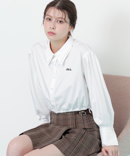 JILL by JILL STUART(ジルバイジルスチュアート)の「◇サイドリボンダブルカラーシャツ(シャツ/ブラウス・レディース・ブラック/ホワイト/グレー系その他・FREE)」の20枚目の写真