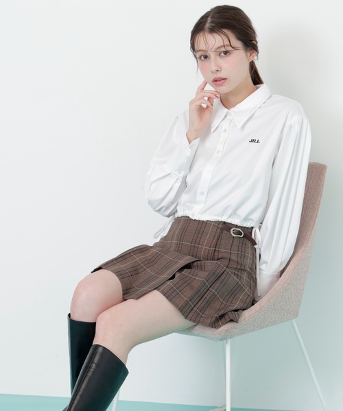 JILL by JILL STUART(ジルバイジルスチュアート)の「◇サイドリボンダブルカラーシャツ(シャツ/ブラウス・レディース・ブラック/ホワイト/グレー系その他・FREE)」の21枚目の写真