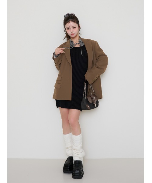 アシメポケットテーラードジャケット（テーラードジャケット）｜Darich