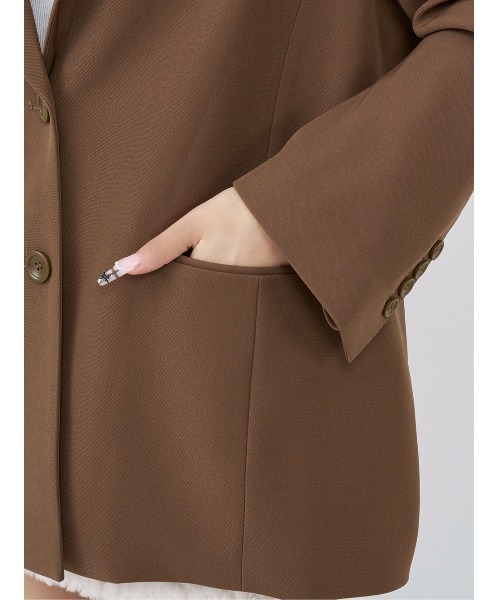 アシメポケットテーラードジャケット（テーラードジャケット）｜Darich