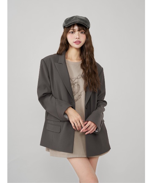 アシメポケットテーラードジャケット（テーラードジャケット）｜Darich