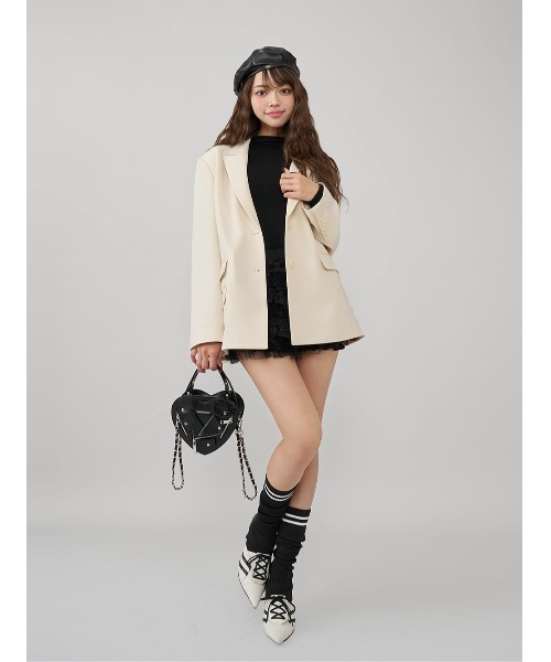 アシメポケットテーラードジャケット（テーラードジャケット