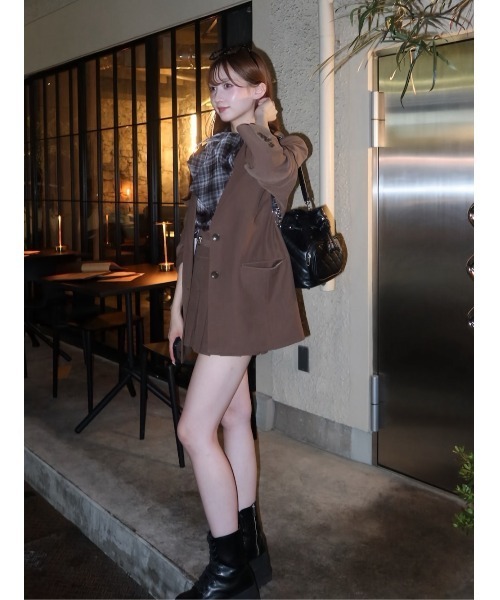 アシメポケットテーラードジャケット（テーラードジャケット）｜Darich