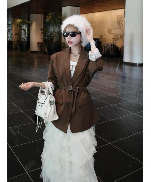 新品未使用  ダーリッチ  アシメポケットテーラードジャケット アシメポケットテーラードジャケット(テーラードジャケット