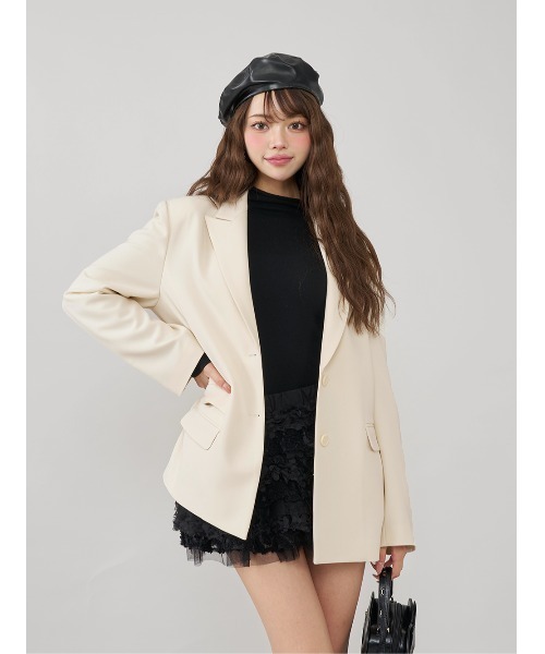 アシメポケットテーラードジャケット（テーラードジャケット）｜Darich