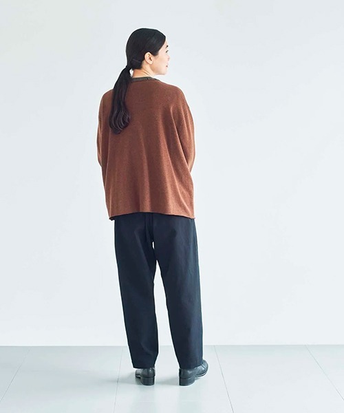 HAU(ハウ)の「カシュクールニットlamb(カーディガン/ボレロ・レディース・ベージュ/ネイビー/ブラウン・MEDIUM)」の4枚目の写真