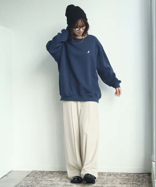 KANGOL(カンゴール)の「【KANGOL/カンゴール】別注 裏起毛 ガールイラスト バックプリント クルーネック スウェット 長袖 トレーナー(スウェット・メンズ・ブラック/ホワイト/ブルー系その他/ネイビー/グレー系その他2/ブラウン系その他/ブラウン/ホワイト系その他/杢グレー/ブラック系その他/アッシュグレー/グレー系その他・M/XL/L)」の21枚目の写真