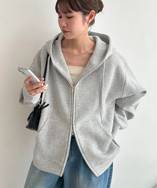 ユニセックス】ボンディングWジップビッグパーカー（パーカー