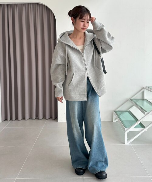 ユニセックス】ボンディングWジップビッグパーカー（パーカー