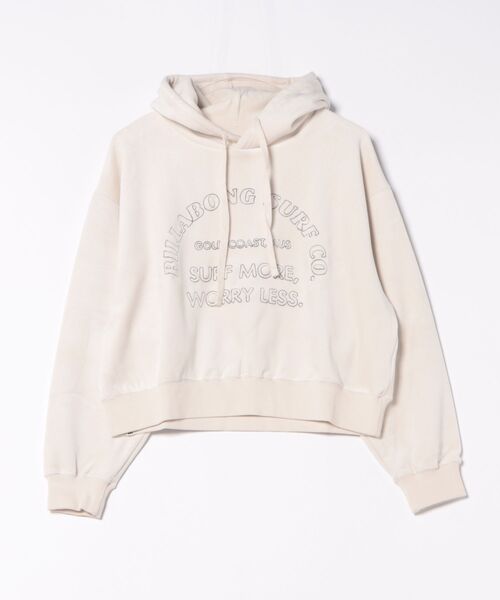 BILLABONG(ビラボン)の「BILLABONG レディース LAZY DAZE LOOSE CROP パーカー【LOOSE CROPPED】【2025年秋冬モデル】/ビラボンショート丈スウェットパーカー・フーディー(パーカー・レディース・ブラック/アイボリー/ブルー系その他・MEDIUM)」の2枚目の写真