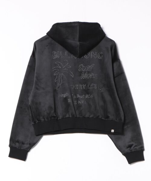 BILLABONG(ビラボン)の「BILLABONG レディース LAZY DAZE LOOSE CROP パーカー【LOOSE CROPPED】【2025年秋冬モデル】/ビラボンショート丈スウェットパーカー・フーディー(パーカー・レディース・ブラック/アイボリー/ブルー系その他・MEDIUM)」の6枚目の写真