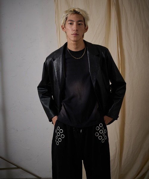 FTW(エフティダブリュー)の「F/LEATHER TAILORED JACKET(テーラードジャケット・レディース・ブラック・SMALL/LARGE/MEDIUM)」の10枚目の写真