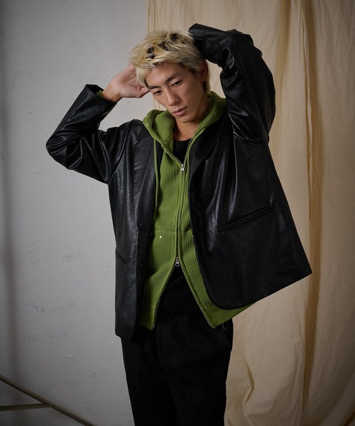 FTW(エフティダブリュー)の「F/LEATHER TAILORED JACKET(テーラードジャケット・レディース・ブラック・SMALL/LARGE/MEDIUM)」の12枚目の写真