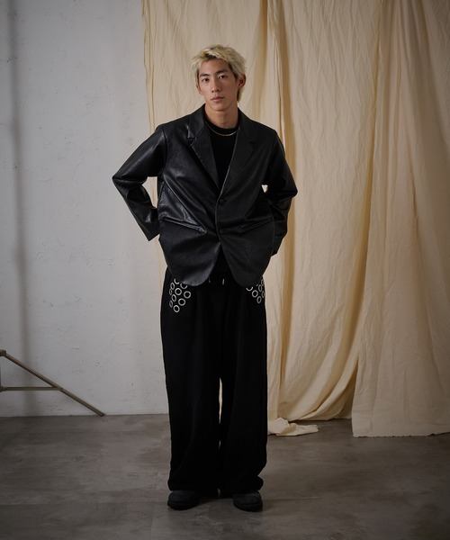 FTW(エフティダブリュー)の「F/LEATHER TAILORED JACKET(テーラードジャケット・レディース・ブラック・SMALL/LARGE/MEDIUM)」の18枚目の写真