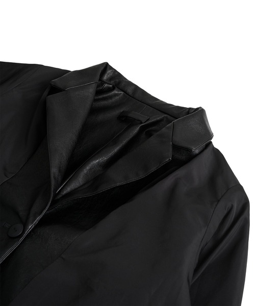 FTW(エフティダブリュー)の「F/LEATHER TAILORED JACKET(テーラードジャケット・レディース・ブラック・SMALL/LARGE/MEDIUM)」の3枚目の写真