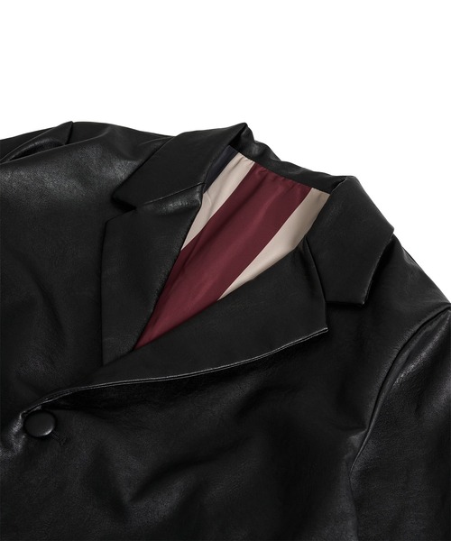 FTW(エフティダブリュー)の「F/LEATHER TAILORED JACKET(テーラードジャケット・レディース・ブラック・SMALL/LARGE/MEDIUM)」の6枚目の写真