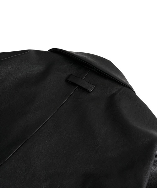 FTW(エフティダブリュー)の「F/LEATHER TAILORED JACKET(テーラードジャケット・レディース・ブラック・SMALL/LARGE/MEDIUM)」の7枚目の写真
