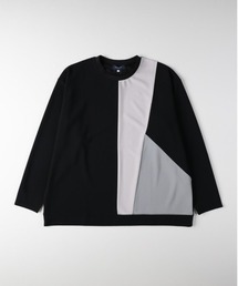 BACK NUMBER(バックナンバー)【メンズ】梨地切替ロングスリーブTシャツ