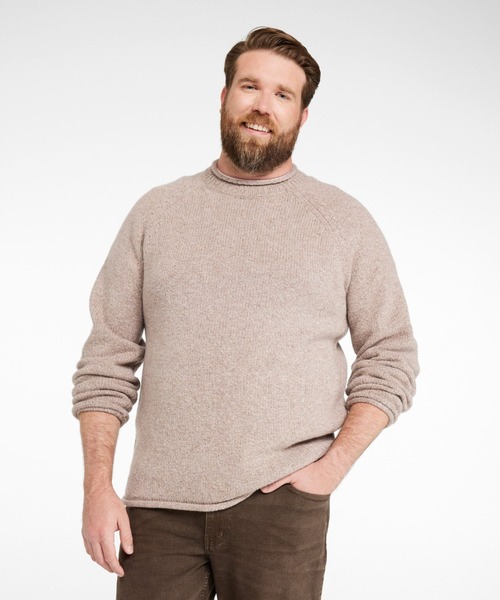 L.L.Bean（エルエルビーン）の「ビーンズ・クラシック・ラグ・ウール・セーター、ロールネック 米国フィット・レギュラー（ニット/セーター・メンズ・チャコール/ベージュ/ネイビー・SMALL/MEDIUM/LARGE）」の7枚目の写真