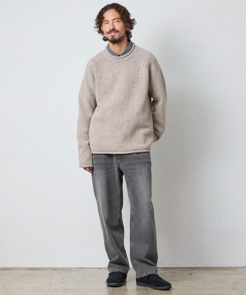 L.L.Bean（エルエルビーン）の「ビーンズ・クラシック・ラグ・ウール・セーター、ロールネック 米国フィット・レギュラー（ニット/セーター・メンズ・チャコール/ベージュ/ネイビー・SMALL/MEDIUM/LARGE）」の13枚目の写真