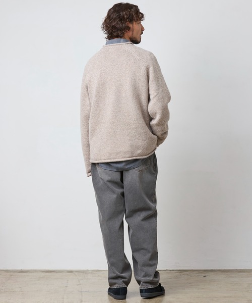 L.L.Bean（エルエルビーン）の「ビーンズ・クラシック・ラグ・ウール・セーター、ロールネック 米国フィット・レギュラー（ニット/セーター・メンズ・チャコール/ベージュ/ネイビー・SMALL/MEDIUM/LARGE）」の16枚目の写真