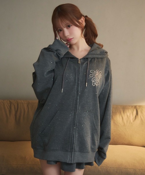 titty&co ラメスウェットセットアップ TITTY&CO.（ティティーアンドコー）の「ラメスウェットセットアップ