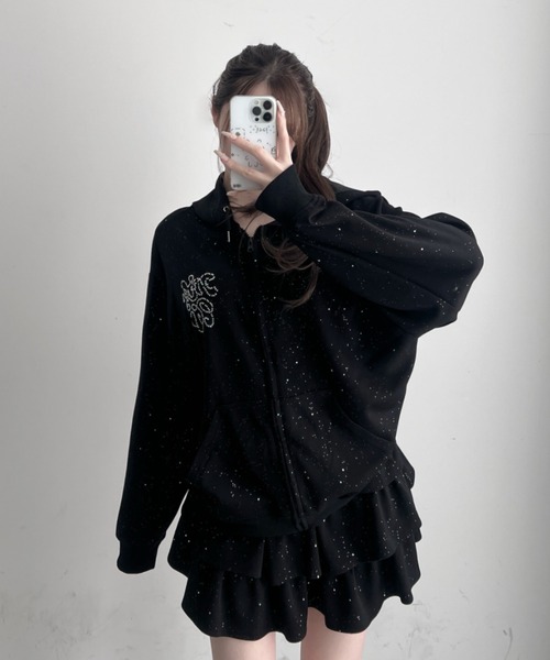 TITTY&CO.(ティティーアンドコー)の「ラメスウェットセットアップ(セットアップ・レディース・ブラック/グレー・FREE)」の21枚目の写真