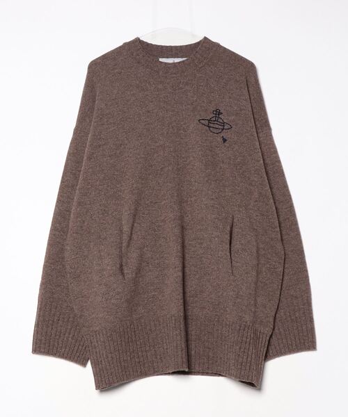 ヴィヴィアンウエストウッド /ドルマンニット HAND WRITING STITCH ORB PULLOVER KNIT（ニット/セーター