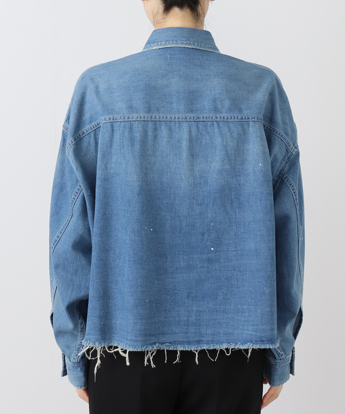 AP STUDIO JOHNBULL ジョンブル デニムクロップドシャツ AP STUDIO｜【JOHNBULL/ジョンブル】デニムクロップドシャツ