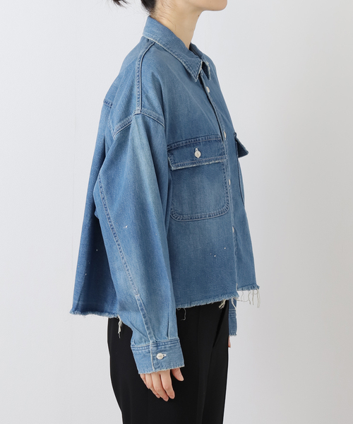 JOHNBULL CROPPED DENIM シャツ JOHNBULL CROPPED DENIM シャツ HEAD HARBOR STYLING－デニム
