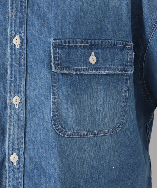 AP STUDIO JOHNBULL ジョンブル デニムクロップドシャツ AP STUDIO｜【JOHNBULL/ジョンブル】デニムクロップドシャツ