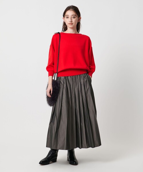 シャンブレー タフタ プリーツ スカート（スカート）｜UNITED ARROWS