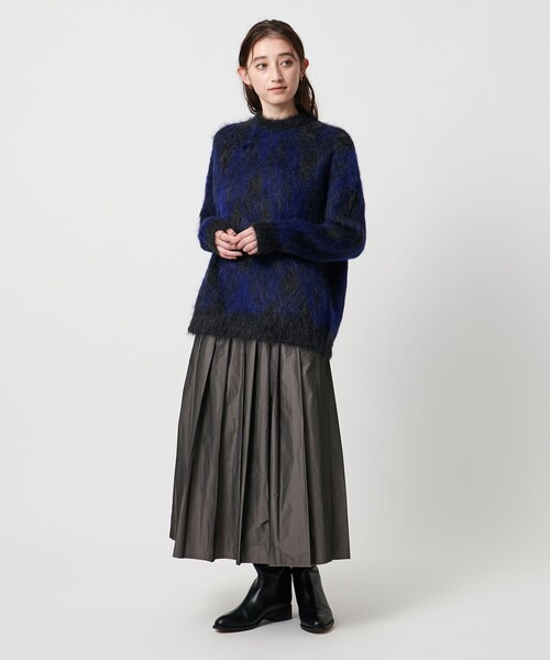 セール】シャンブレー タフタ プリーツ スカート（スカート）｜UNITED