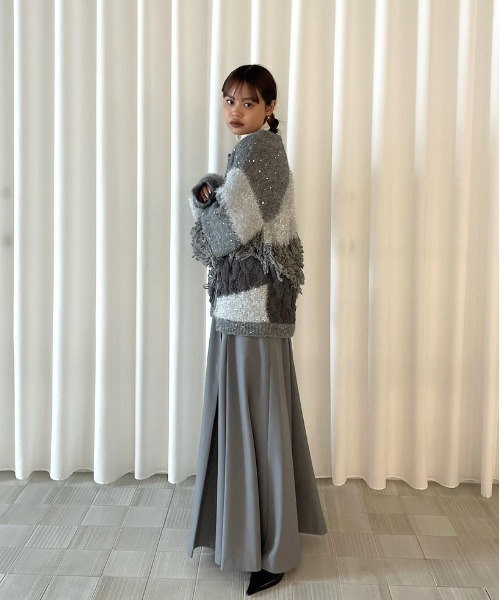 UND MIX YARN PATCHWORK KNIT CARDIGAN（カーディガン/ボレロ