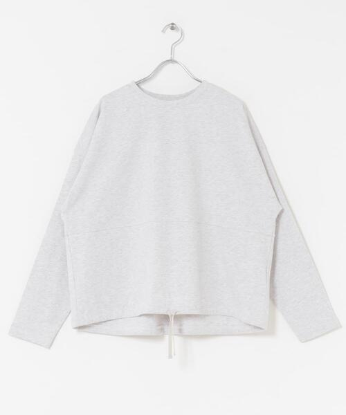 URBAN RESEARCH DOORS（アーバンリサーチドアーズ）の「ヘムドロストロングスリーブプルオーバー（Tシャツ/カットソー・レディース・チャコールグレー/オートミール/ライトカーキ・MEDIUM）」の13枚目の写真