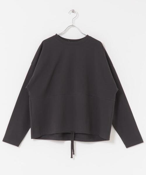 URBAN RESEARCH DOORS（アーバンリサーチドアーズ）の「ヘムドロストロングスリーブプルオーバー（Tシャツ/カットソー・レディース・チャコールグレー/オートミール/ライトカーキ・MEDIUM）」の9枚目の写真