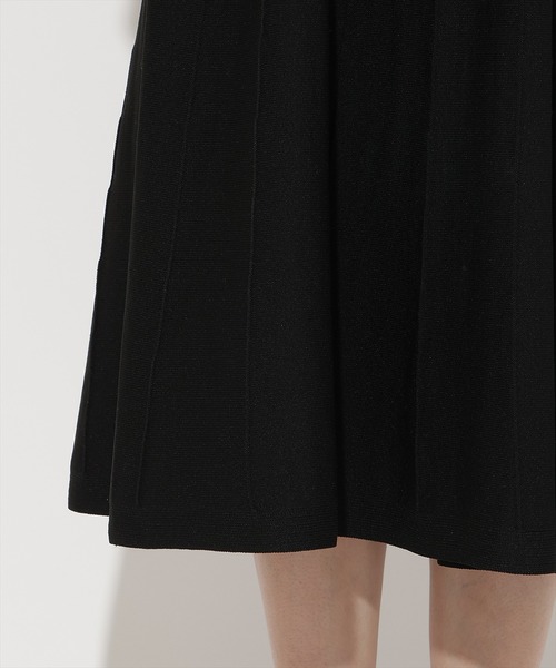 AND COUTURE(アンドクチュール)の「ボウタイ×ニットドッキングワンピース(ワンピース・レディース・ブラック/ダークブラウン・FREE)」の8枚目の写真