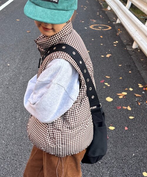 セール】【UNISEX】ギンガムチェック中綿ベスト（ベスト）｜CIAOPANIC