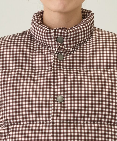 CIAOPANIC TYPY(チャオパニックティピー)の「【UNISEX】ギンガムチェック中綿ベスト(ベスト・レディース・ネイビー/レッド/ブラウン・MEDIUM/LARGE)」の14枚目の写真