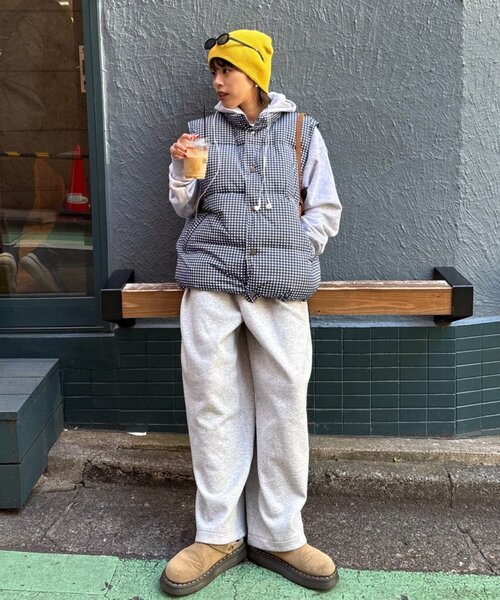 セール】【UNISEX】ギンガムチェック中綿ベスト（ベスト）｜CIAOPANIC