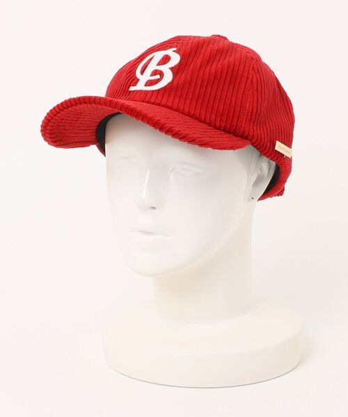 MAISON Birth(メゾンバース)の「MAISON Birth メゾンバース / 5W CORDUROY B-CAP 太畝コーデュロイキャップ / MB-25301(キャップ・レディース・レッド/ネイビー・FREE)」の5枚目の写真