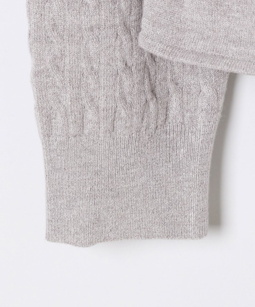 新品未開封　POLO BCS(ポロ・ビーシーエス)フリルヘムニットカーディガン Heather（ヘザー）の「【POLO BCS(ポロ・ビーシーエス)】フリルヘム